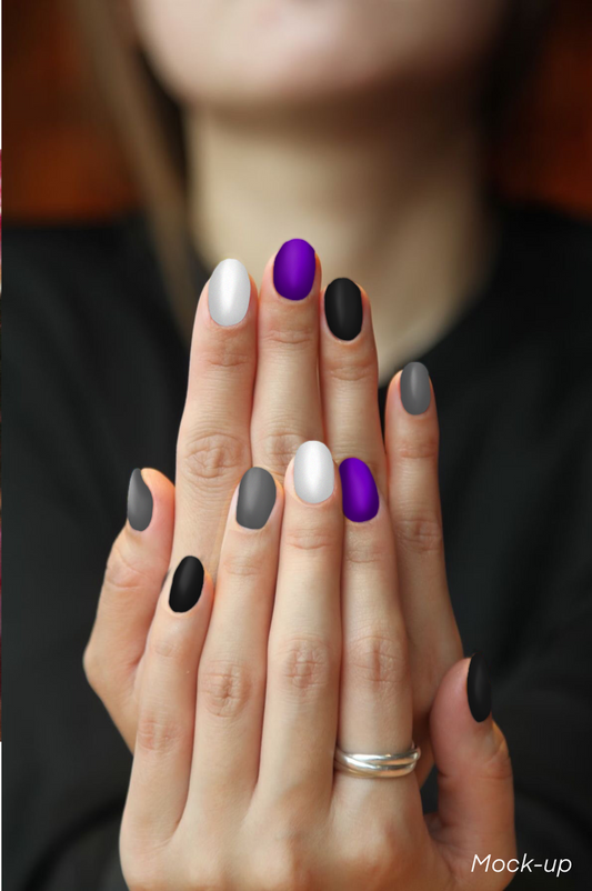 Asexual Pride Nail Polish Set