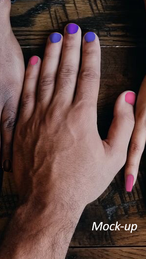 Bisexual Pride Nail Polish Set